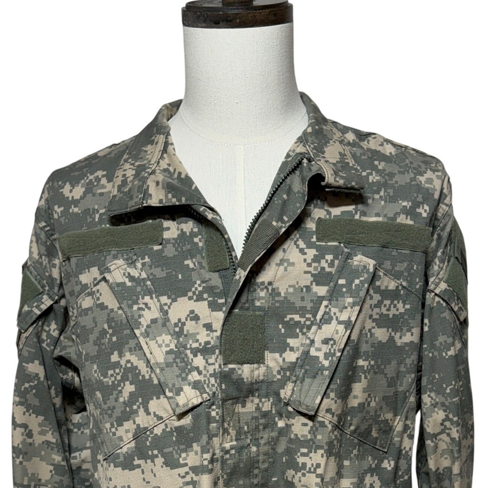 US Army Combat Uniform Jacket Men Medium Regular Green Beige‎ ACU Digital Camo